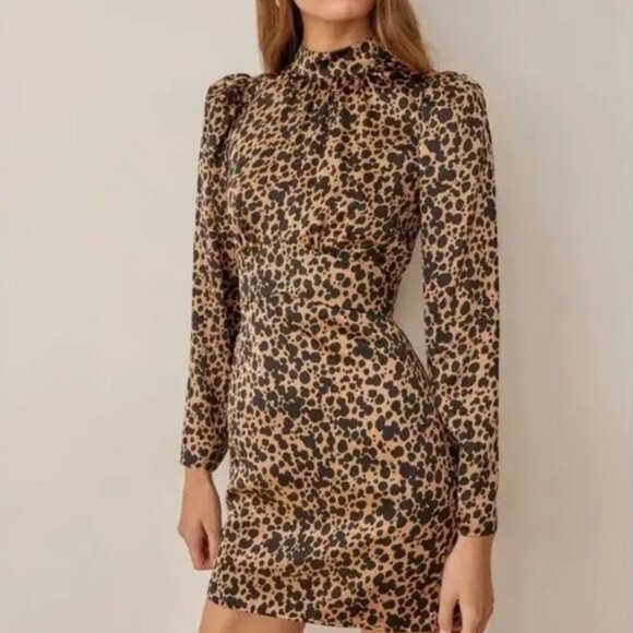 EUC Reformation Samuel 100% Silk Mini Dress - Picture 2 of 6